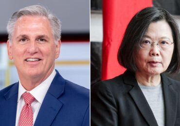 Kevin McCarthy will meet with Taiwan's president in California on Wednesday