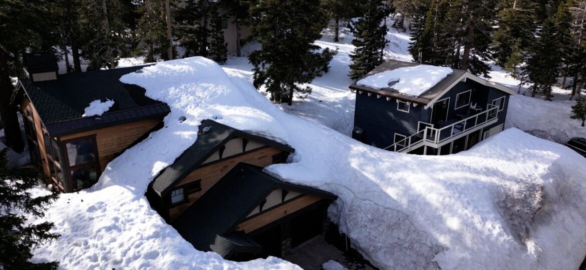 The big melt: Crushed houses, trapped cars and the threat of floods - inside California's buried ski resort