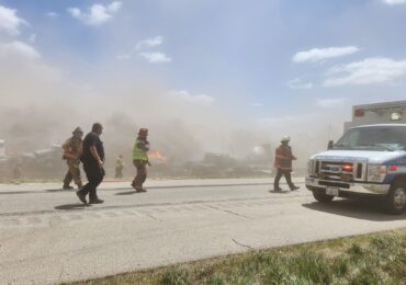At least six killed and dozens wounded in car crashes during dust storm in Illinois