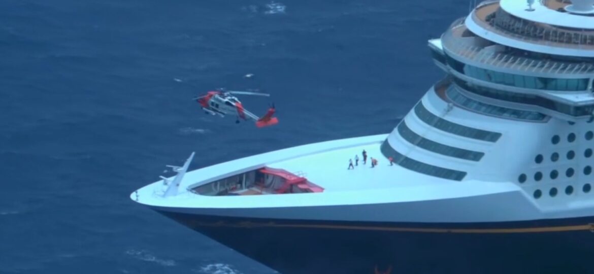 Pregnant woman airlifted from Disney cruise ship