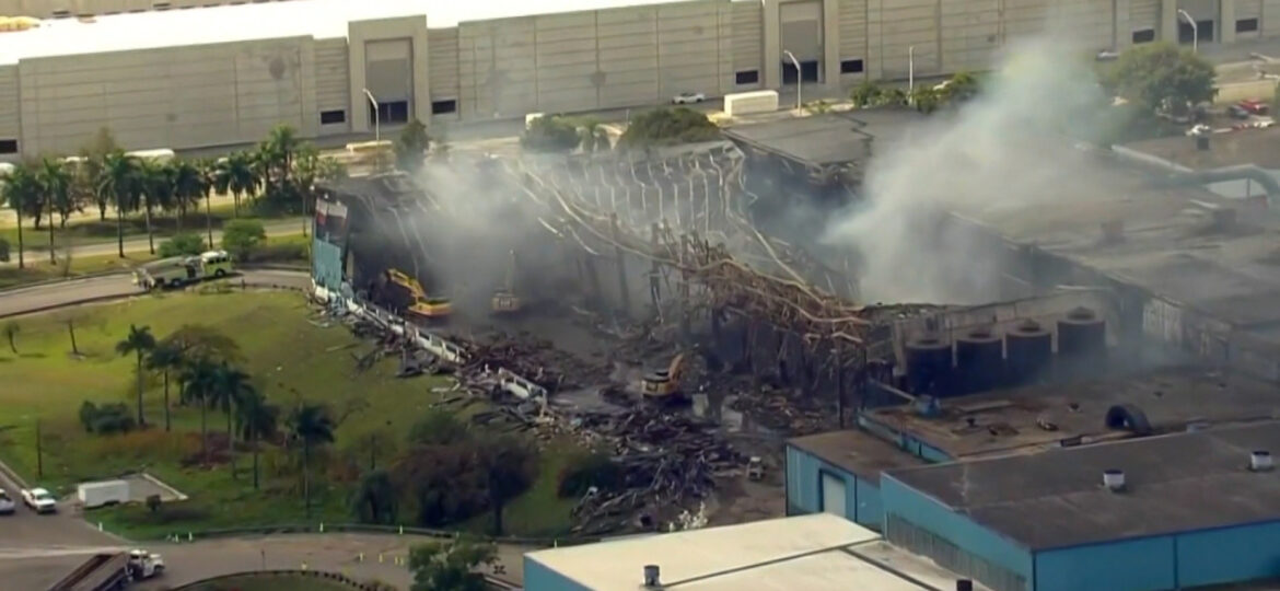 Due to fire at Miami-Dade garbage plant, residents are asked to stay indoors amid air quality concerns