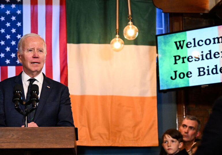 Joe Biden brings his emotional tour of Ireland to a close with a speech in his ancestral home