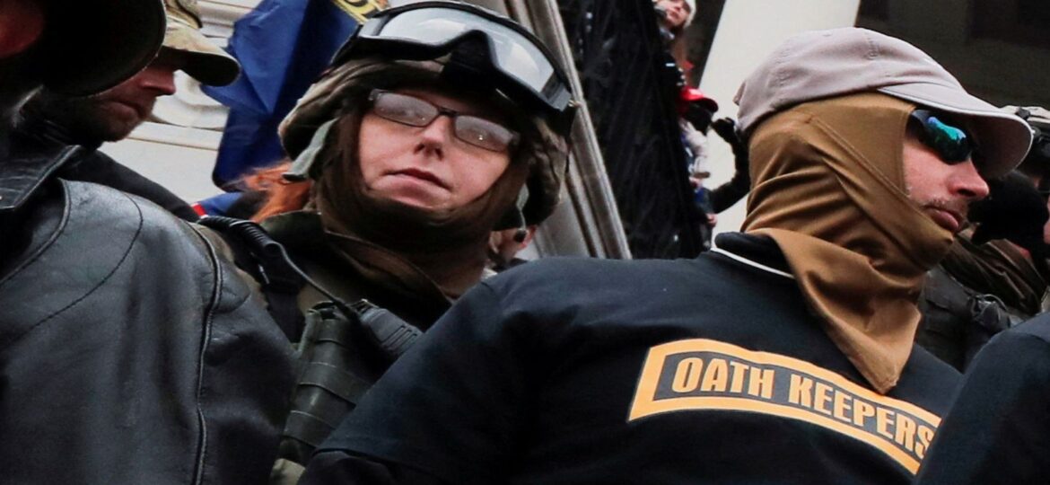 Member of Oath Keepers militia group jailed for eight and half years for part in Capitol riot